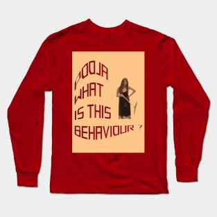 meme pooja what is this behaviour Long Sleeve T-Shirt